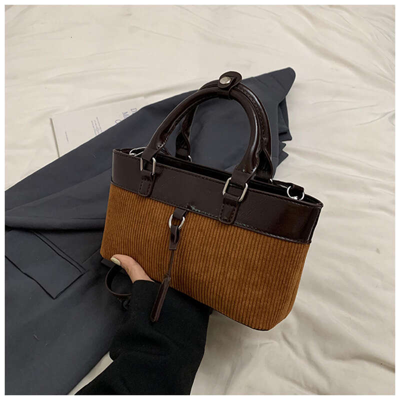 Super Popular Niche Color-Block Women 2024 New Autumn Winter Versatile Crossbody Fashion Handbag for Going Designer Bags Out Small Tote Bag