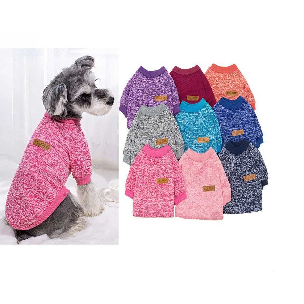 Cute Knitted Sweater for Dogs Warm Winter Jacket Cat Clothing Round Neck Pullover Pet Sweater for Small Medium Dogs TeddyW251017