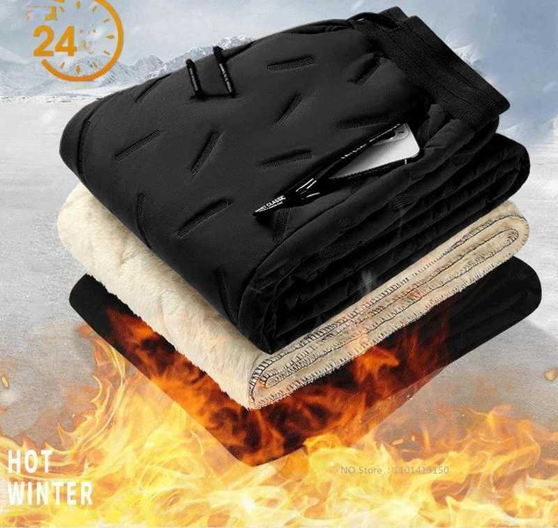 Male Heating Pants Elastic Waist USB Heated Sports Trousers Skiing Fishing Motorcycle Outdoor Casual Thermal Pants Plus Size 6XL H251017