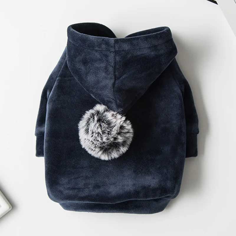 Winter Warm Cat Dog Hooded Coat Soft Pet Clothes for Small Dogs Cats Yorkshire Chihuahua Pullovers Pets Clothing manteau chienW251017