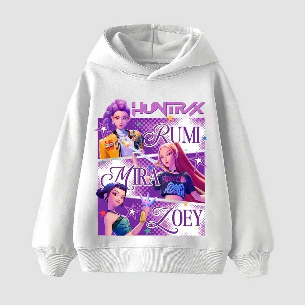 2025 KPop Demon Hunters Hoodie Fashion Rumi Sweatshirt Pullover Cute Long Sleeve Autumn Boys Girls Y2K Hoody Sportswear C251017