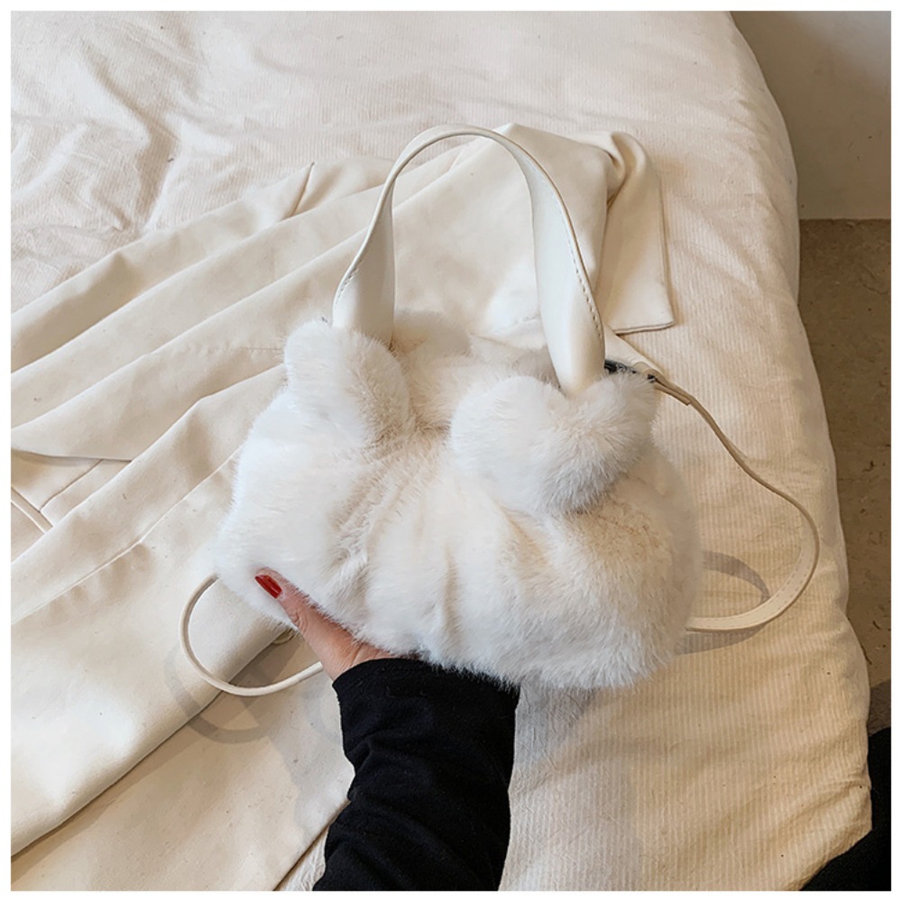 Stylish Fall-Winter Faux Fur Crossbody for Her Soft Material, Trendy Shape, Versatile Carry Options