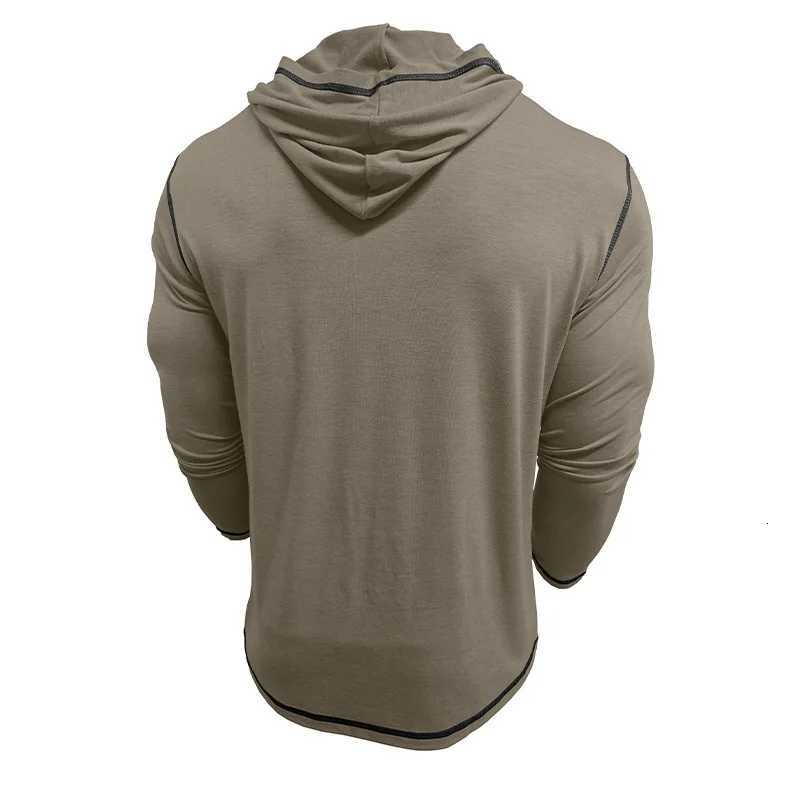 Hoodies Sweatshirts Autumn and Winter Mens Long Sleeve Polo Shirt Mens Hooded Sweatshirt Tshirt American Top for Men Z251017