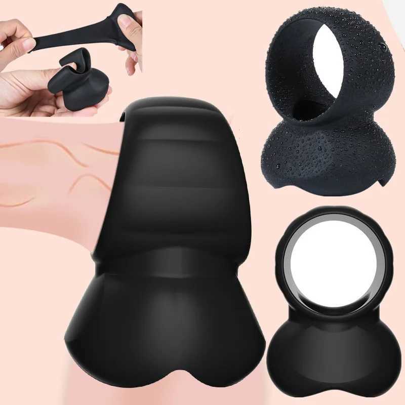 Intimate Toys Rings on Penis Glans Silicone Cockring Man Masturbation Erection Ejaculation Delay Tool Sexy Accessories For Men