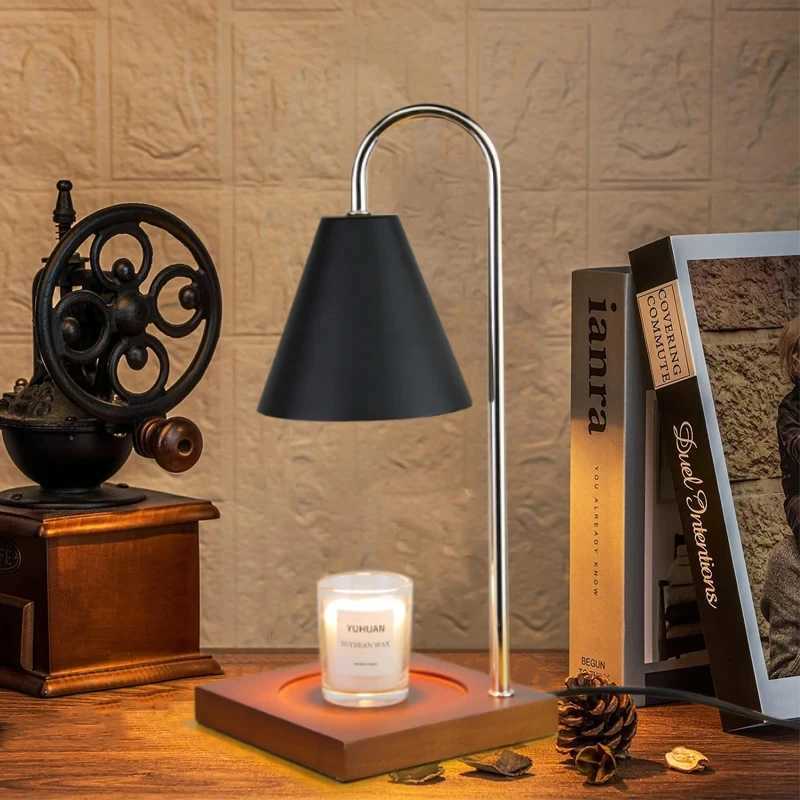 Candle Warmer Lamp with Timer Dimming Melting Wax Table Lamp Home Bedroom Decor Nightlight Creative Aromatherapy Desk Light Gift W251114