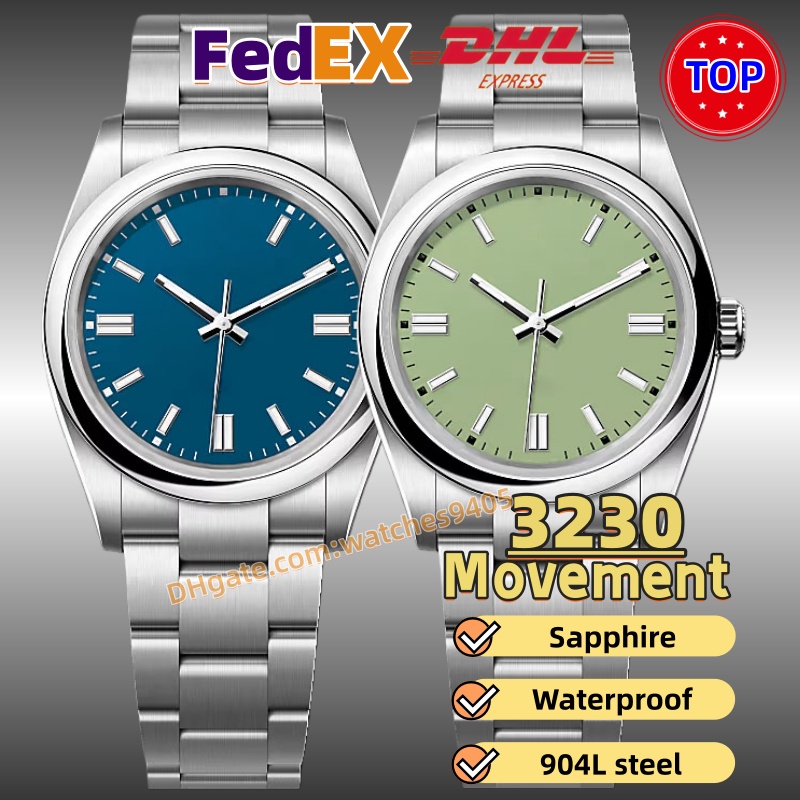 High quality Mens Watch Designer watch Clean factory Watch 31/36/41MM Cal.3230 Movement Sapphire Waterproof 100M 72h power reserve Fast Logistics Fedex With box