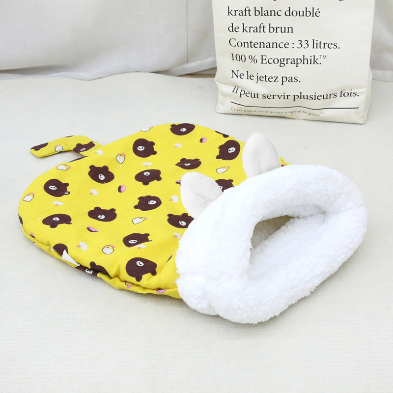 Cat's Nest, Winter Warmth Semi Enclosed Dog's Nest Autumn/Winter Edition Deep Sleep Cat Drilled Tunnel Bedding Cat Sleeping Bag