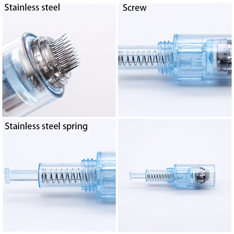 100pcs Dr Pen Consumables Screw Needle Cartridge Dr.pen Ultima X5 Replacement Microneedling Cartridges 9/12/24/36/42 Pin Nano Round 3D 5D Dermapen Sta