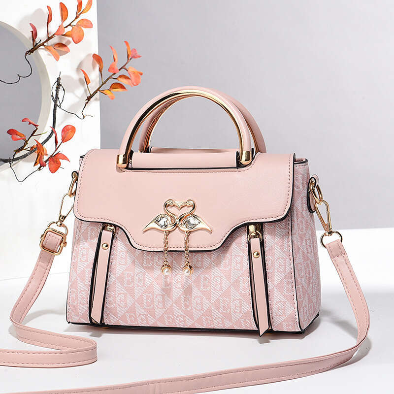 New Women's Fashionable and Stylish Handbag Light Luxury Printed Shoulder Crossbody Three-dimensional Small Fragrance Style Ladies Bag