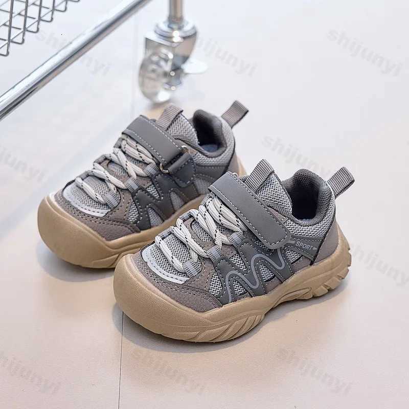 Children Running Shoes Kids Casual Shoes Breathable Soft Bottom Round Toes 2025 New Fashion Boys Girls Nonslip Sports ShoesT251017