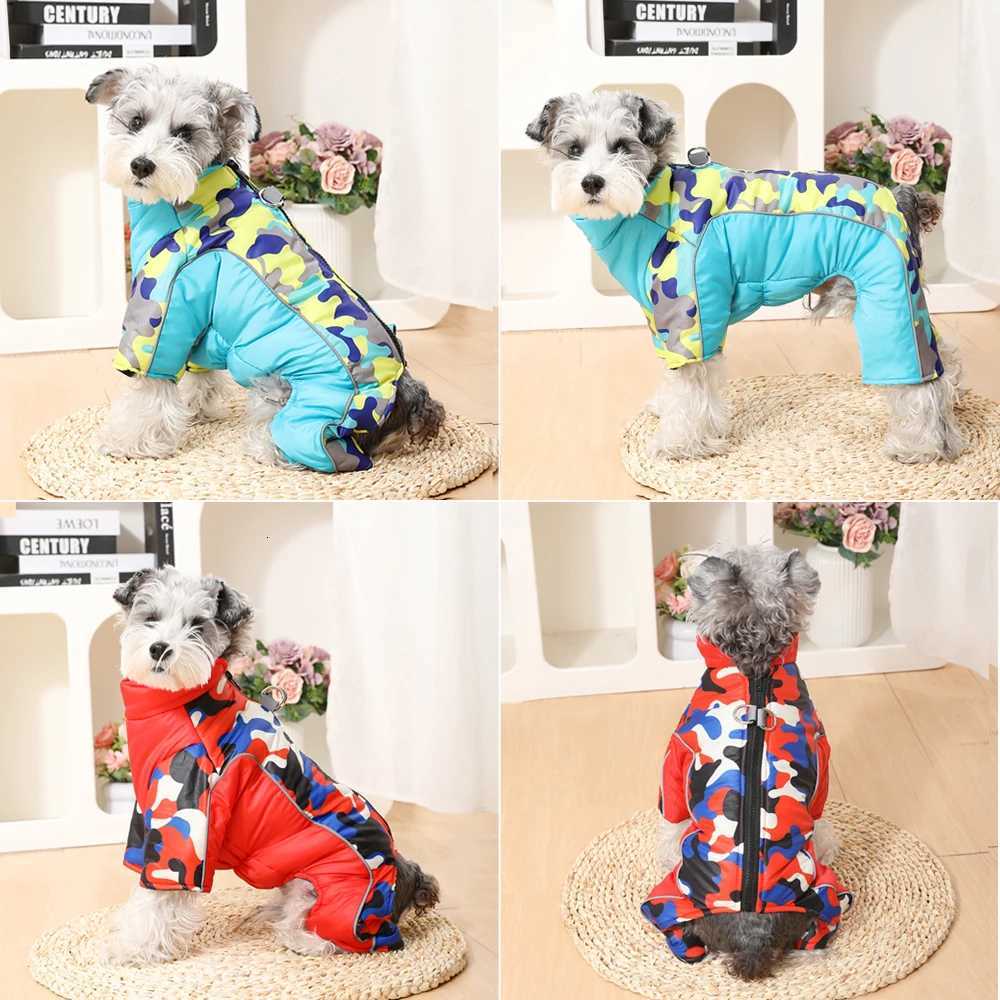 Winter Reflective Dog Clothes Jumpsuit For Small Medium Dogs Waterproof Warm Puppy Jacket Overalls Chihuahua Pet Onesie OutfitsW251017