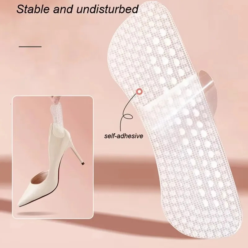 Upgrade Silicone Heel Stickers Heels Grips for Women Men Anti Slip Heel Cushions NonSlip Inserts Pads Foot Heel Care Protector 251011