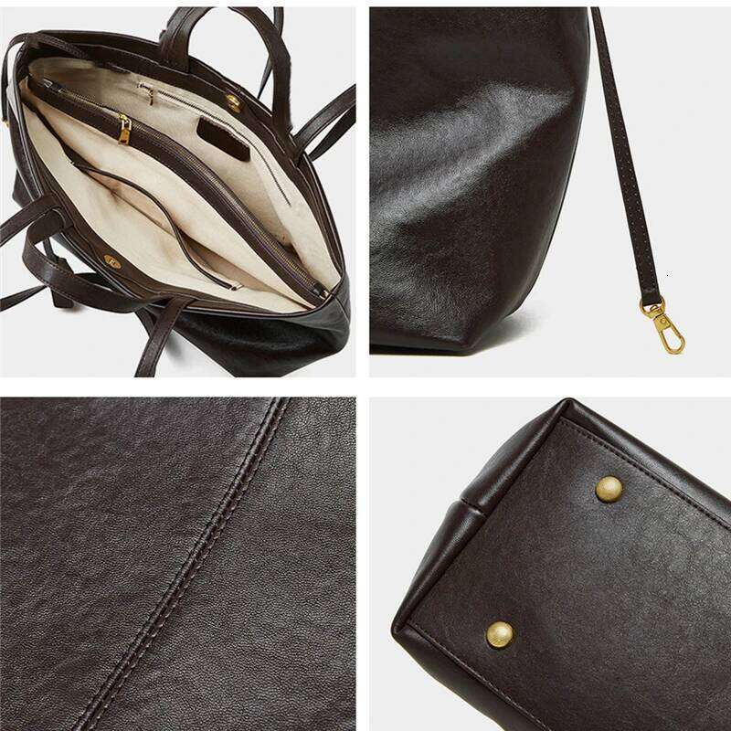 Woman Shoulder Soft Leather Large Capacity Square Fashion Tote Bag Korean Fashionable Handbag Shopping Underarm Bags
