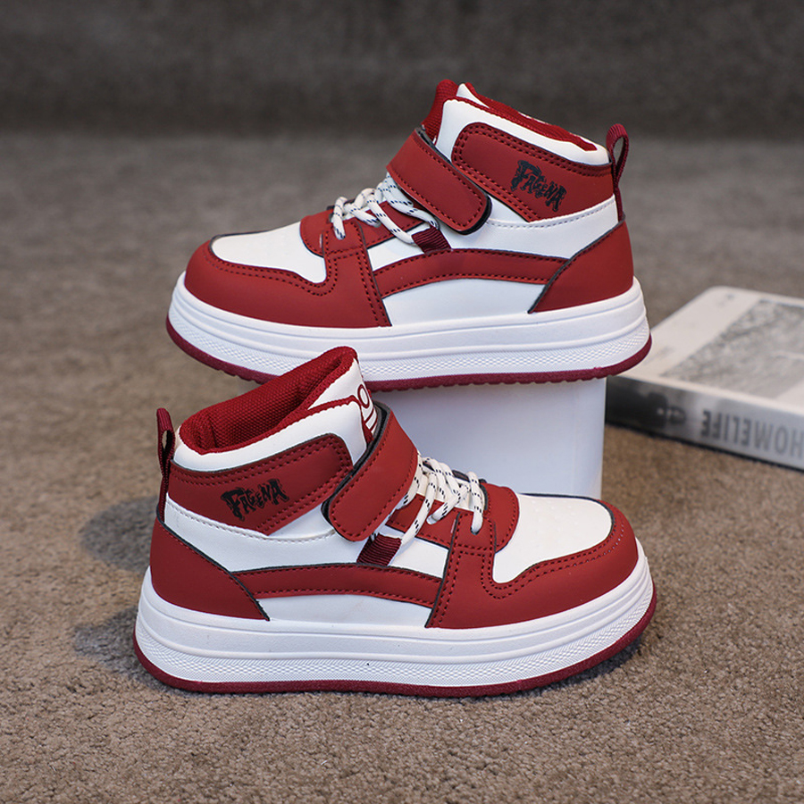 Kids Basketball Shoes Design Toddler Children's Boys Girls Sports Shoes Student High Cut Youth Trainers Sizes US9C-US5Y K01085