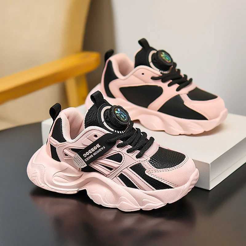 Childrens Sports Shoes Autumn Girls Fashion Leather Comfort Thick Soled Non Slip Casual Sneakers Outdoor Walking Shoes for KidsT251017