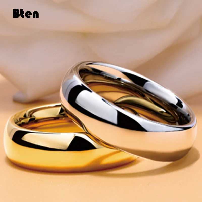 Bten Tungsten Ring For Women Men 4mm6mm8mm Original Color Classic Wedding Jewelry Smooth PolishingW251017