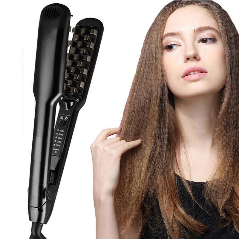 Multifunctional Professional 3D Grid Crimper Corn Perm Splint Flat Iron Fluffy Hair Styling Tools