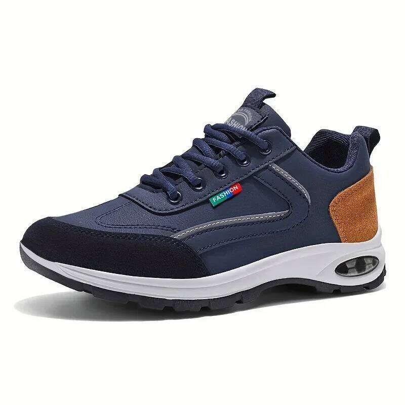 Men's Trendy Sports Lightweight Breathable Modern Non Slip Shoes Suede Detailing Outdoor Stylish Daily Wear Men Sneakers