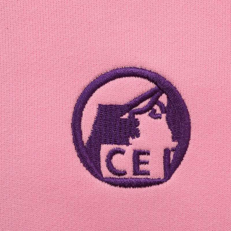 Japanese New Embroidery CE Hoodie 2025 Trend Wash Do Old Pink Couple Tops Highquality Casual CAV EMPT Sweatshirt Pullover Z251017