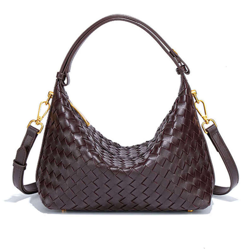 New Hand-Woven Handheld Lunch Box for Women, Commuting Casual Versatile Single Shoulder Crossbody Bento Bag