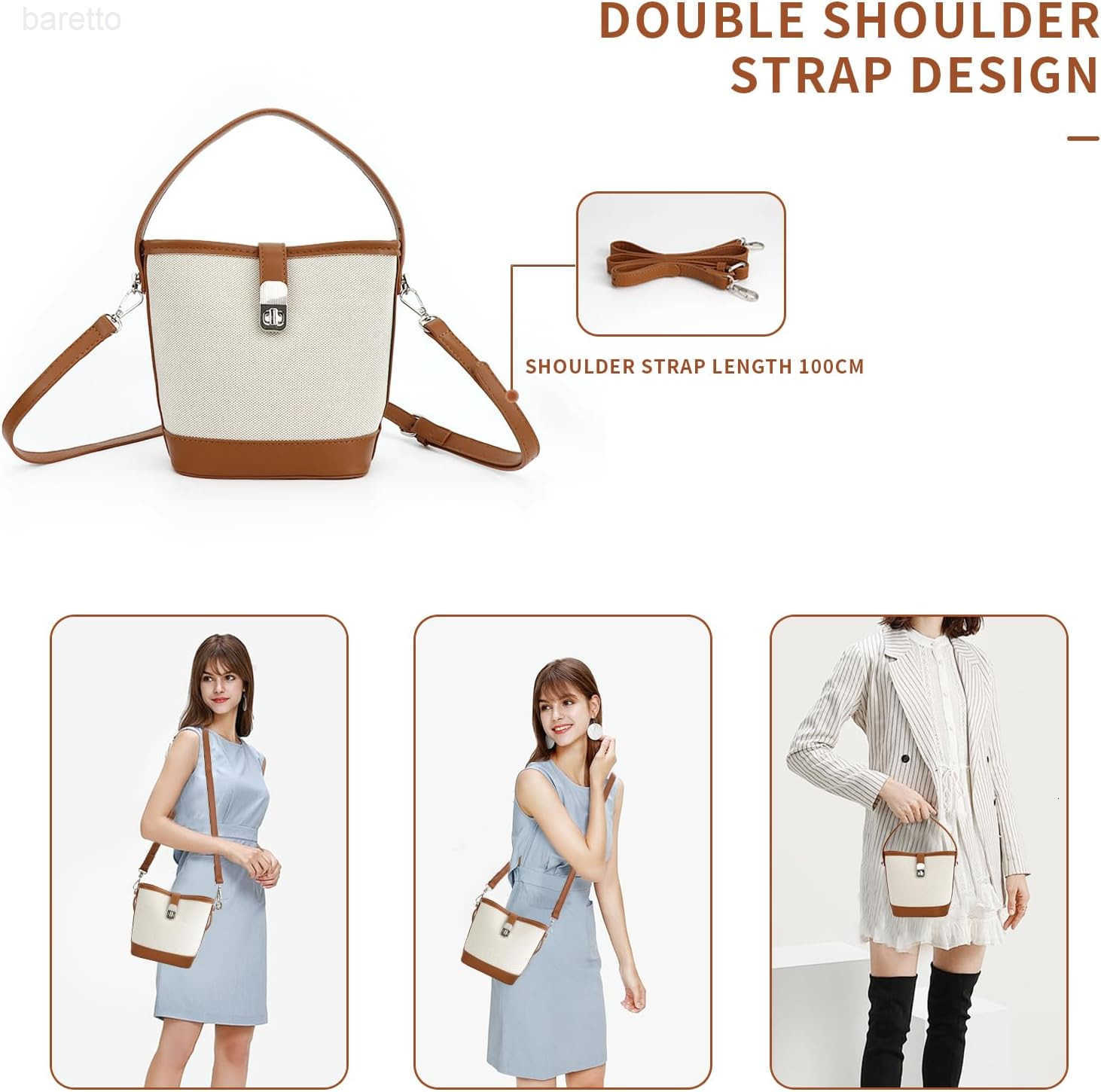 Crossbody Bag Purses for Women Small Bucket Bag with Adjustable Strap Mini Cross Body Purse Leather Shoulder Bag and Handbag Z251017