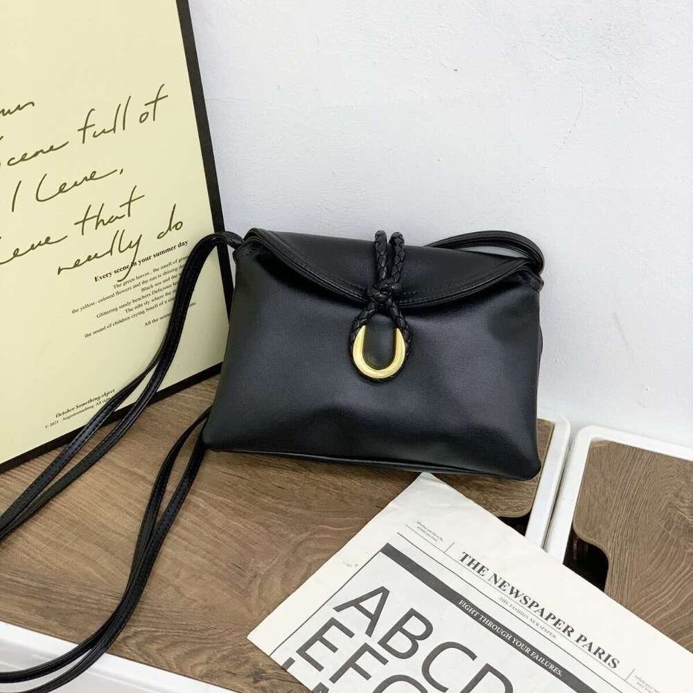 25 New Shu Qi Same Style B Brand Liberta Woven Genuine Leather Clutch Fashion Envelope Single Shoulder Crossbody Bag