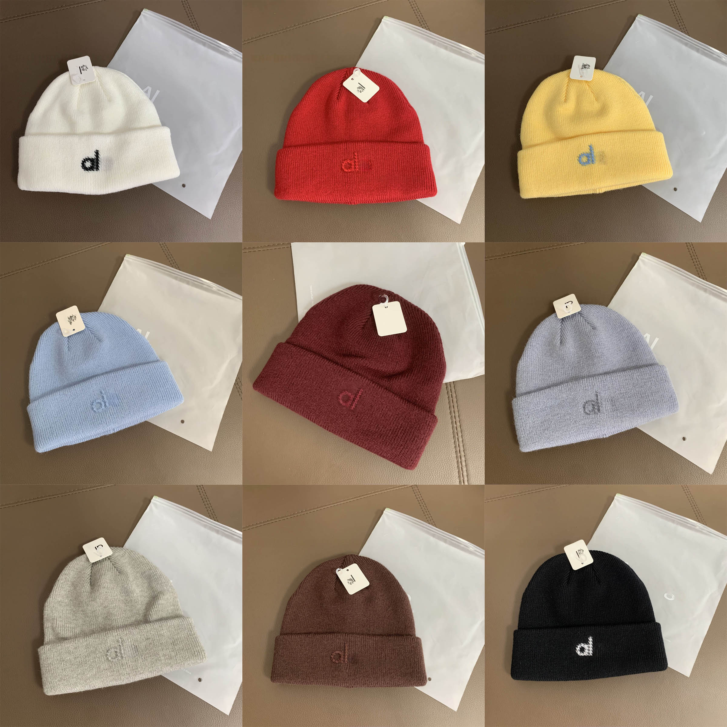Designer beanie fall knitted woolen hat men and women same loose version of the big head circumference for winter warm bean caps