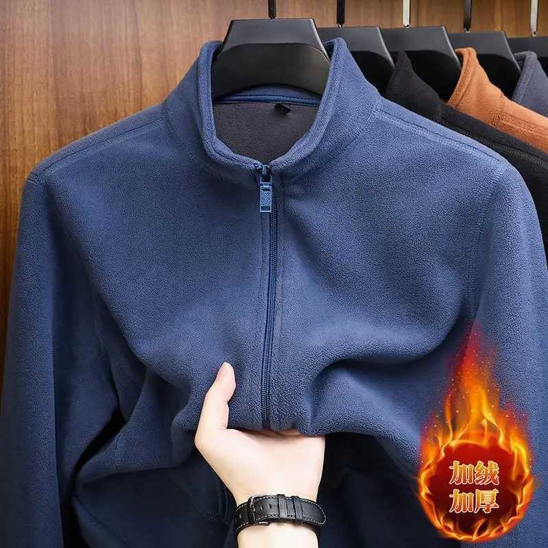 Mens Fce Lined Zipper Hoodie Thi Warm Outdoor Work Jaet Casual Long Sve Sweatirt Youth ular Sle Regular Fit J251017