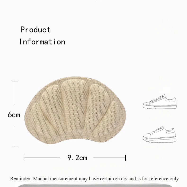 12Pair Heel Stickers Insoles Patch AntiPain Cushion Pads Heel Care Heel Protector Sports Sneaker Shoes Adhesive Back Sticker 251011