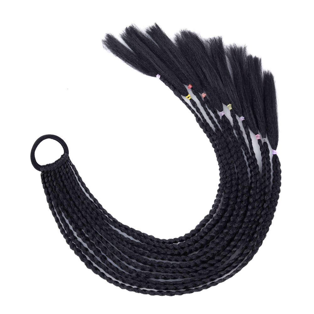 Dreadlock Hair Ties, Colorful Ponytail Braids, 12 Small Braids