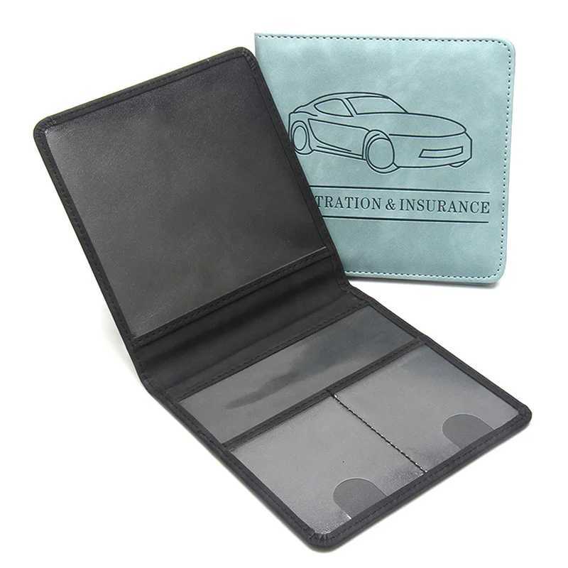Car RegistrationDrivers License And Insurance Card Holder Leather Vehicle Glove Box Automobile Documents Paperwork OrganizerW251017
