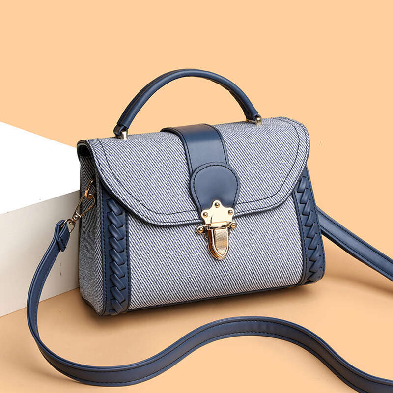 New Trendy Fashion Handbag Large Capacity Shoulder Crossbody Color-Block Small Square Bag Women's Backpack