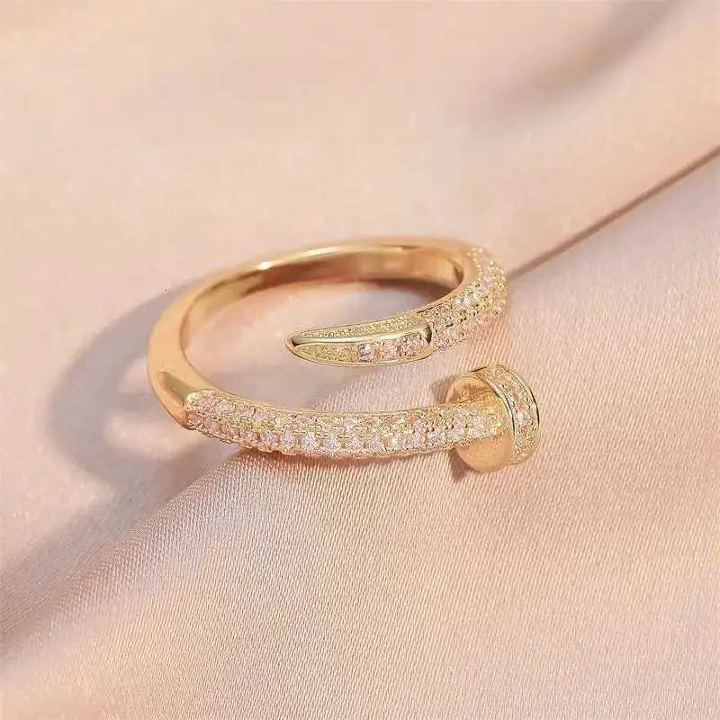 Korean Punk Cubic Zirconia adjustable ring for Women Office Party Friends Gifts Jewelry Accessories Z251017