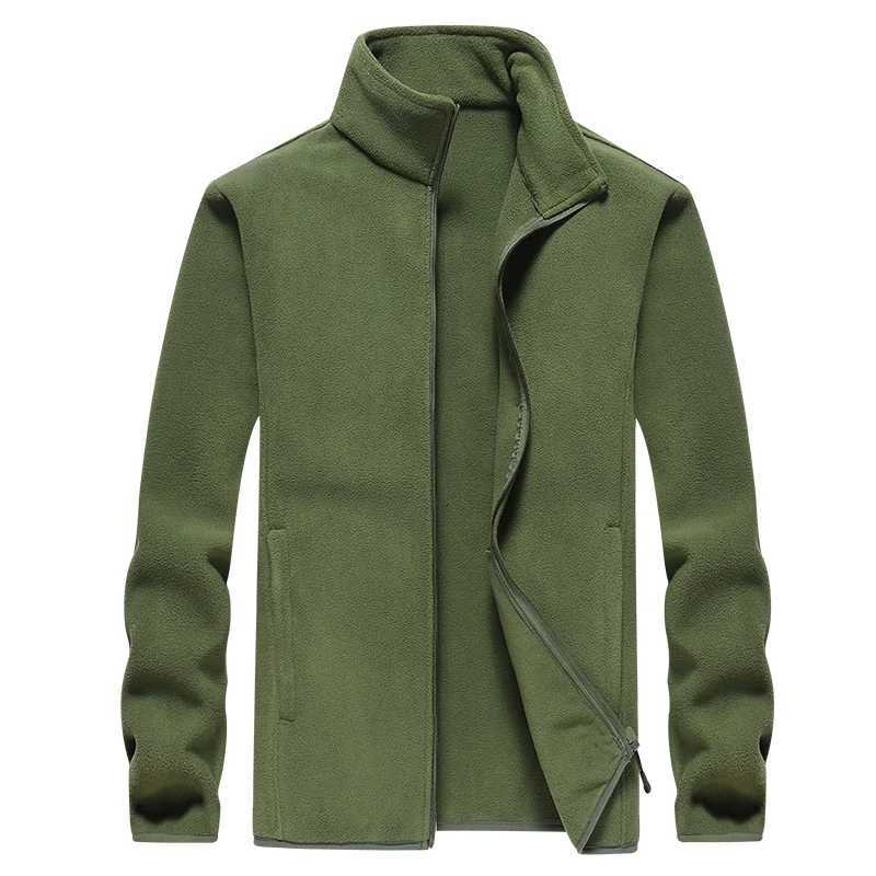 Winter fleece hiking jacket windbreaker for men Sportswear Wool lining thickened warm mens coat plus size overcoat J251017