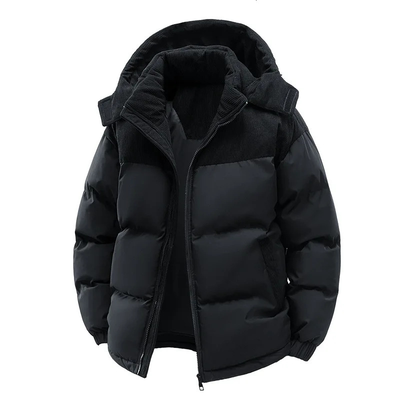 Winter Style Thick and Warm Cotton Coat for Men with Padding A Trendy Cotton Jacket for Cold Weather 251011