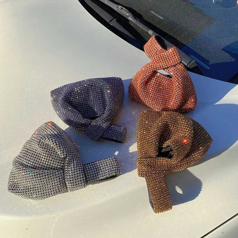 Niche design diamondencrusted vest portable shoulder bag diamond bag womens shiny full diamond armpit bag Z251017