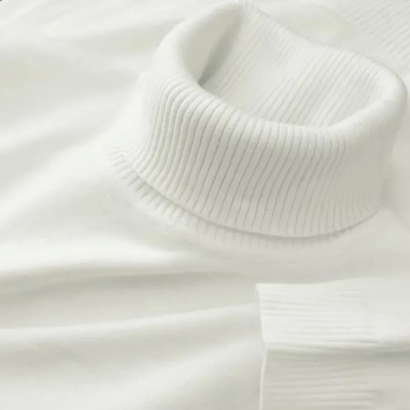 Mens Knitted Sweaters Solid Color Turtleneck Breathable Pullovers Warm Outdoor Basic Streetwear autumn Business Tops 251017