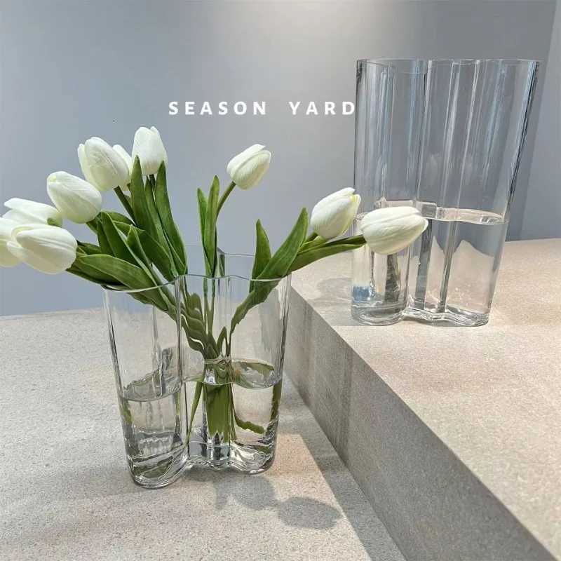 Creative Irregular Transparent Lake Glass Vase Ins Vase Decoration Home C251017