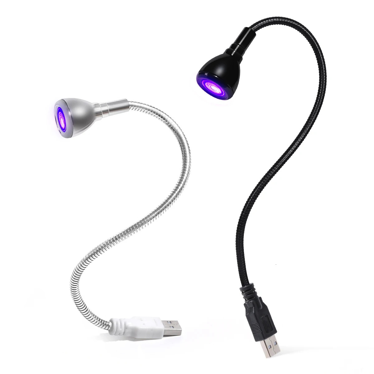 360 Degree Adjustment Nail Lamp Usb Desk Lamp Gooseneck Lamp Enhancement Light Nail Polish Uv Curing Violet Light Quick Drying 251014