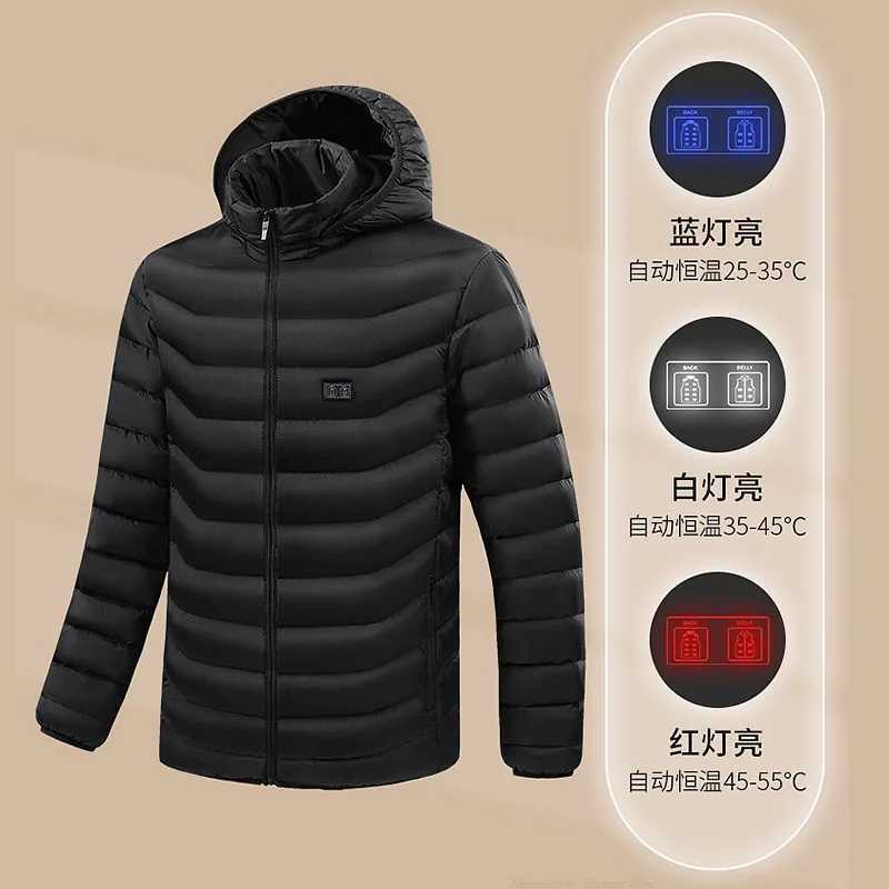 921 Areas Heated Jacket Winter Warm Vest USB Mens Heating Jacket Heated Vest Coat Hunting Hiking Camping Outdoor Mens Clothing H251017 YLI0