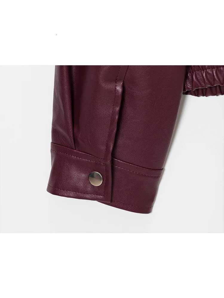 TFMLN Spring Autumm Womens Soft Pu Leather Jacket Lapel Long Sleeve Loose Luxury Fashion Clothes 2025 New Casual High StreetT251017