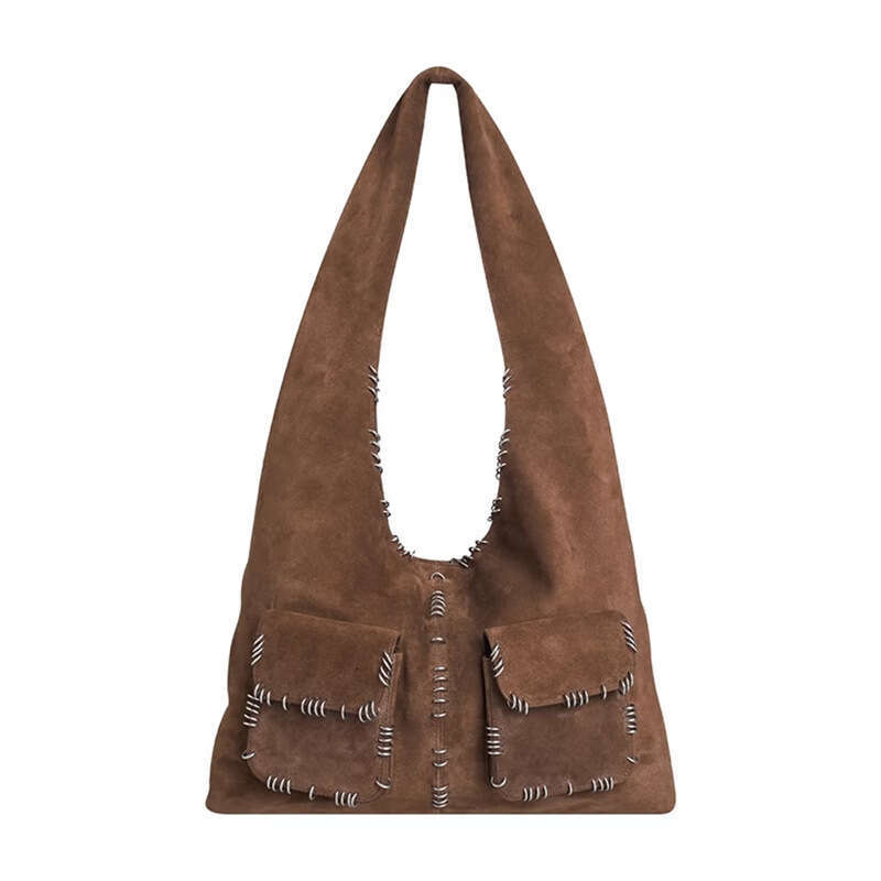 New Metal Ring Buckle Tote Fashion Versatile Underarm High End Niche Women S Single Shoulder Crossbody Bag High Quality