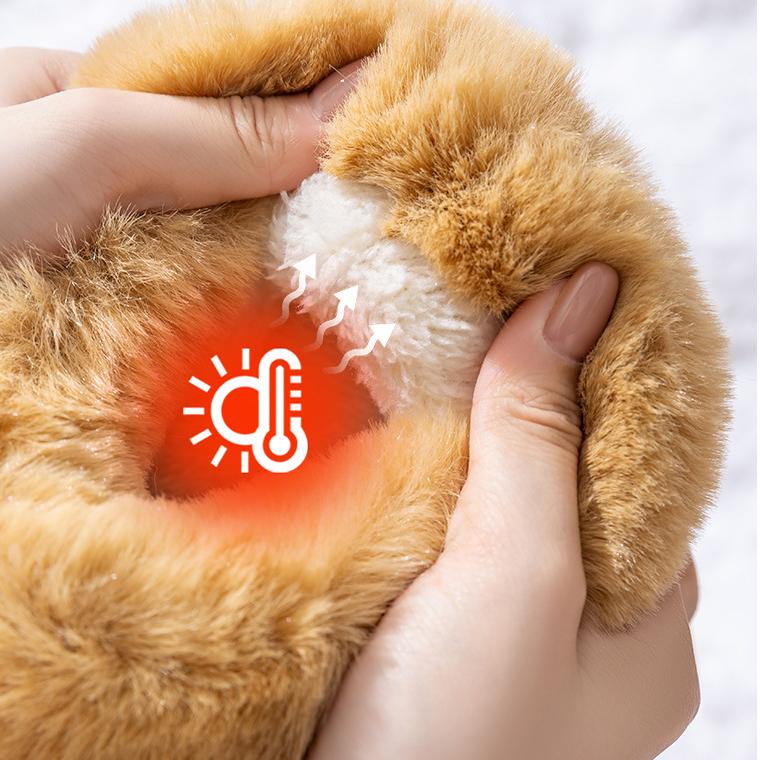 Home Indoor Non-Slip Warm Couples Men and Women Suede Velvet Soft Sole Fleece-Lined Cotton Slippers for Winter boots