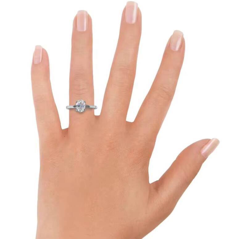 Hot Selling Speedin Jewelry DVVS1 Engagement Ring IGI 14k Gold Oval Cut Lab Diamond Ring for Women