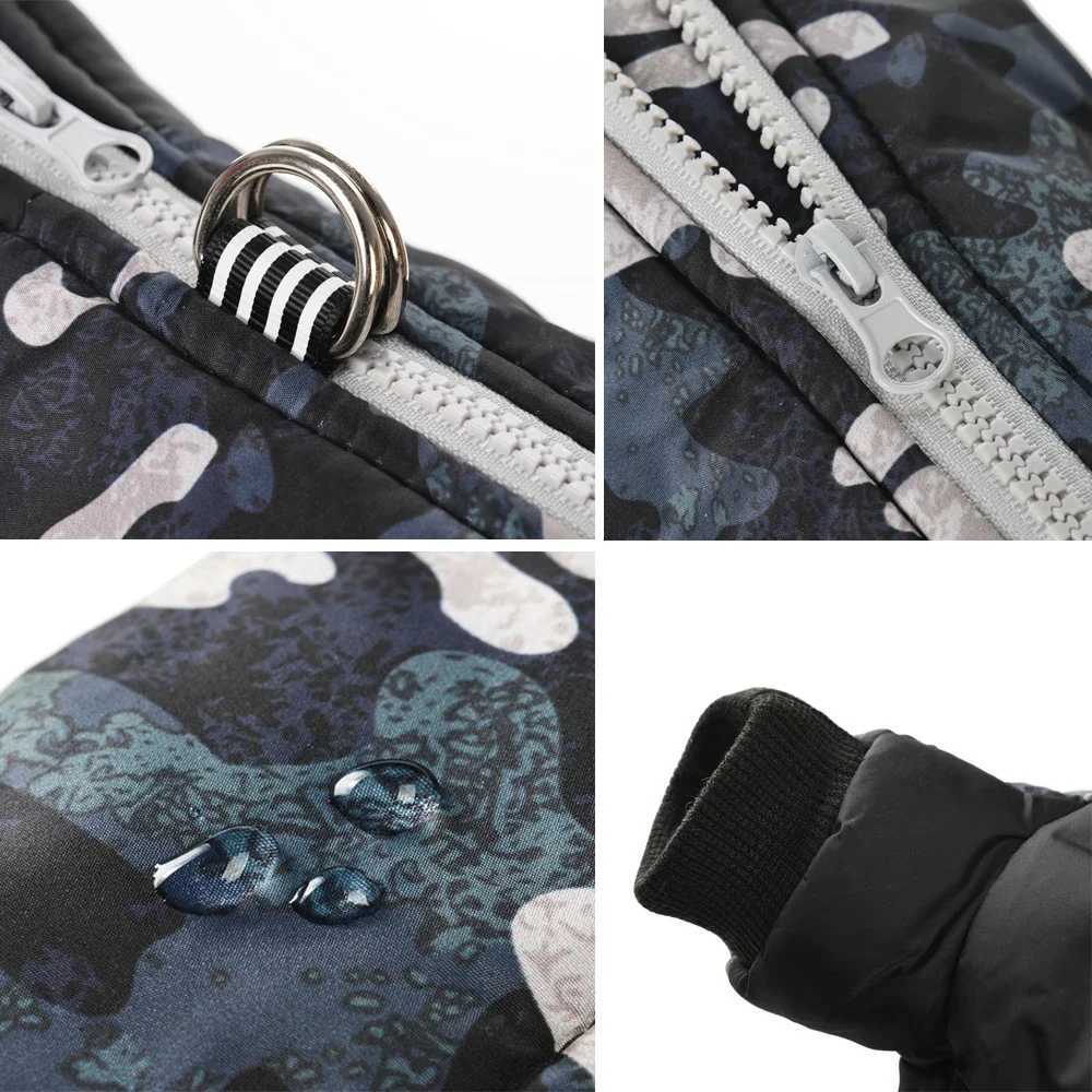 Winter Pet Clothes Warm Fleece Jacket Coat For Small Dogs Cats Waterproof Cozy Camouflage Puppy With DRing Chihuahua OverallsW251017