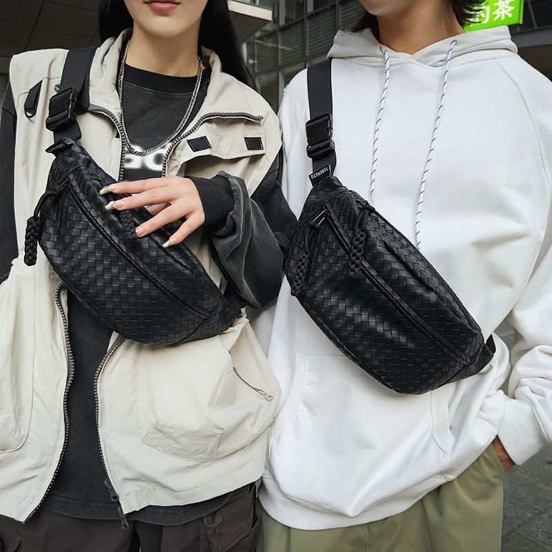 Designer Bag Men's Chest Bag Woven Crossbody Bag Men's Casual Shoulder Luxury Bag Bag New Sports Small Crossbody Bag Student Waist Bag Women