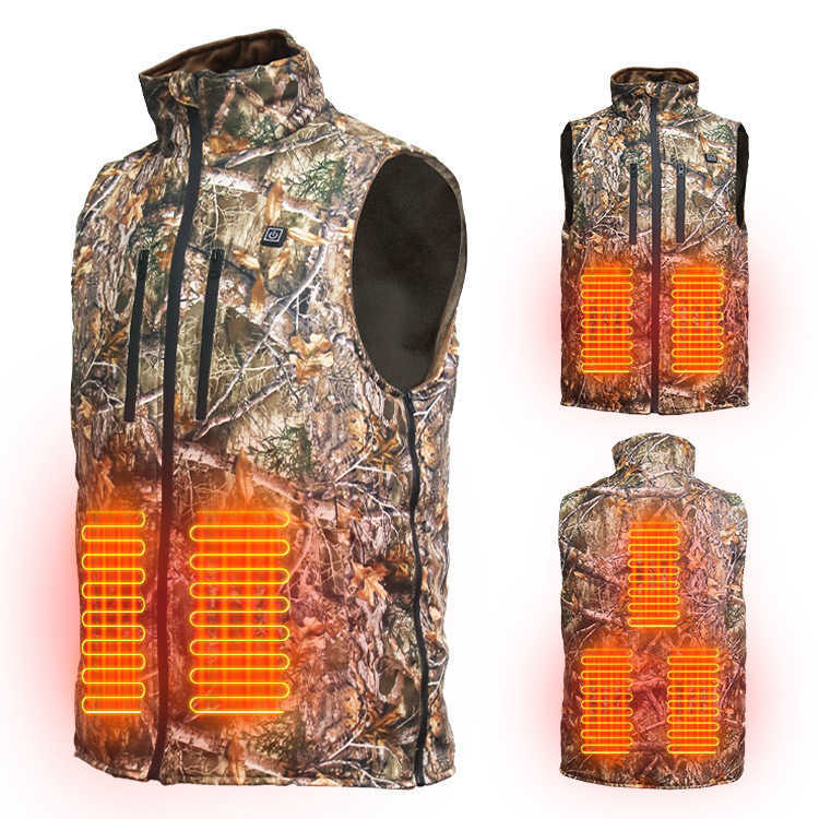 Intelligent 5v Usb Charging Heating Outdoor Sports Forest Camouflage Hunting Cold Proof Vest H251017