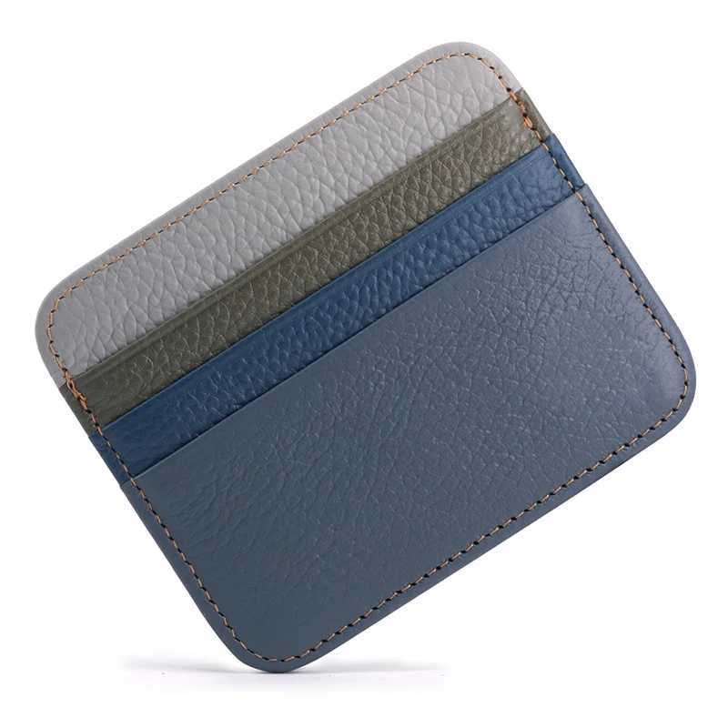 Leather Drivers License Bus Card Holder Slim Coin Purse with MultiCard Slots Compact Wallet for IDs Transit CardsW251017