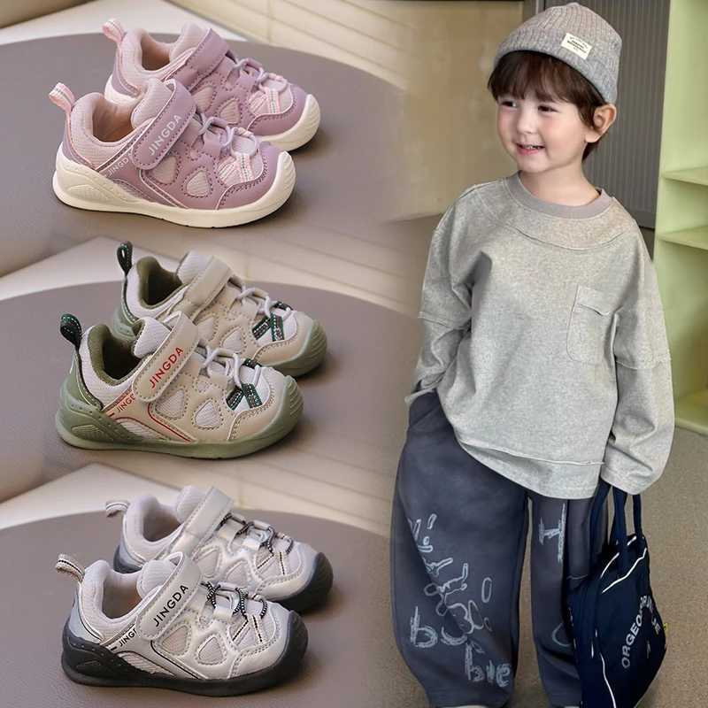 Childrens Walking Shoes Boys Sneakers 05 Years Old Boys Girls Casual Shoes Four Seasons Green Soft Nonslip Kids Single ShoesT251017