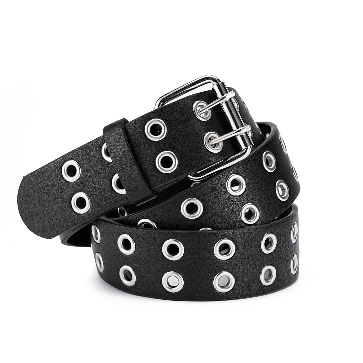High Quality Y2K Rivet Belt MenWomens Studded Fashion Versatile Belts Punk Rock With Pin Buckle Drop Decoration Black 251010